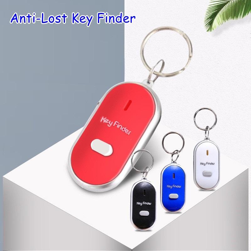LED Light Key Anti-lost Device Whistle Key Finder Key Finder Keychain