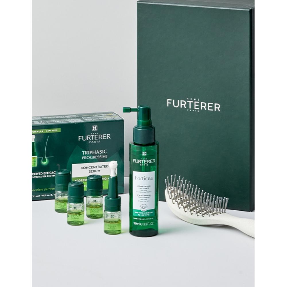 Renehuter Triphagic Progressive Scalp   Hair Ampoule 8 Week Program Set  +72 000 Won Worth Of Volume Brush And 100 Ml Of Triphagic Serum Included
