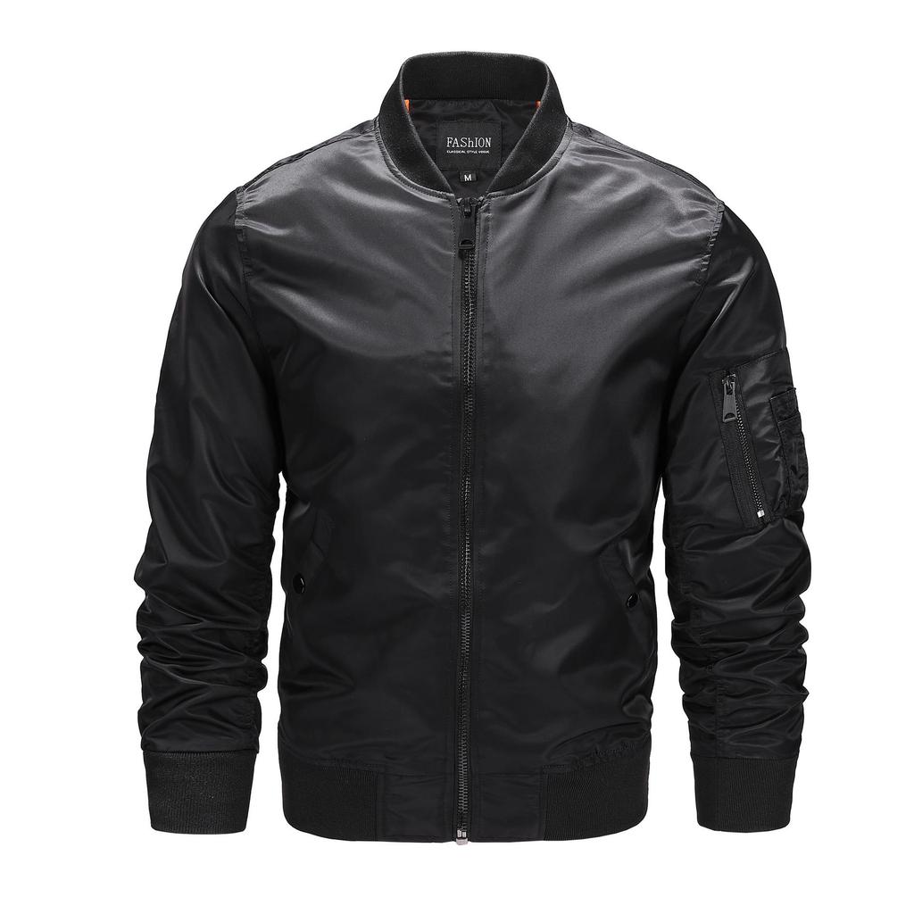 Jarní a podzimní pilotní bunda MA1: Trendy Baseballový Bomber Plus Size