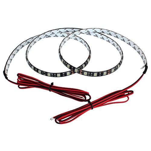 

Kaito Denshi [кабель 1,5 м] 12 В, обидва виводи, водонепроникна світлодіодна стрічка, 3 чіпи, чорна основа, 180 см, колір світла: синій