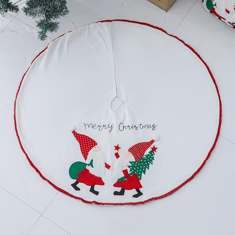 

Рождественские украшения Безликий старик Фланевая юбка для елки, Юбка для основания рождественской елки, Декоративный фартук для рождественской елки