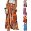 2024 Women's High Waist Corduroy Casual Pants - Solid Color, Loose Straight Leg