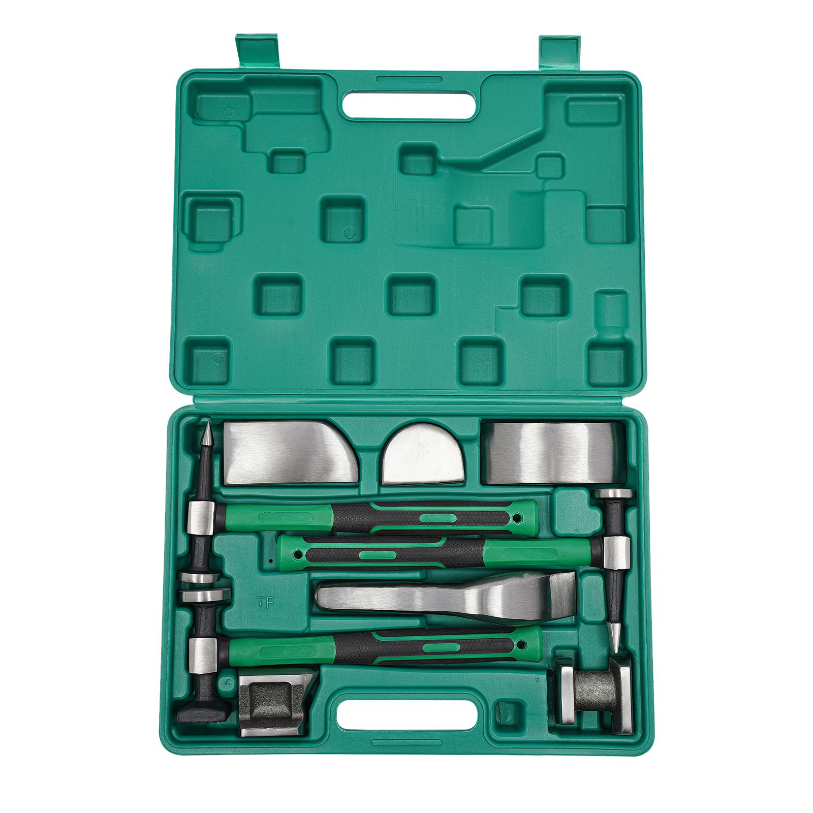 

Набор для ремонта вмятин автомобиля, 9 предметов, Набор инструментов для ремонта кузова автомобиля, Подходит для ремонта вмятин на автомобиле, вмятин на дверях зелёный