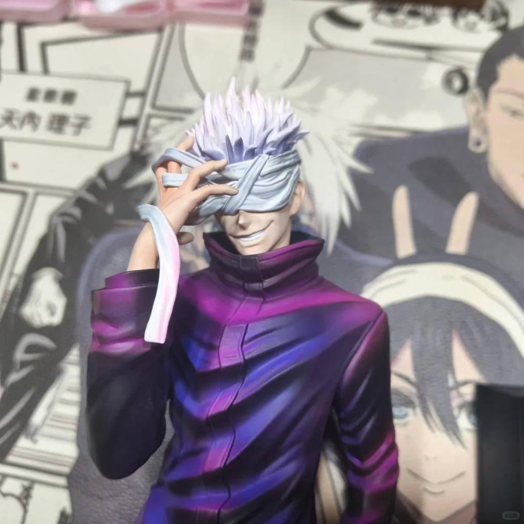 Noc Jujutsu Kaisen Satoru Gojo Gk Anime Action Figure Desk Setup Decor Pc Case Ornament Otaku Collectible Ideal Gift Anime Fans