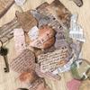 15Sheets Antique Paper Sticker Decorative Scrapbooking Sticker For Notebook Journals Card Making Craft Embellishments