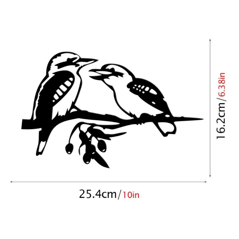 Metal Bird Stake Outdoor Garden Bird Statue Decorative Metal Animal Silhouettes for Tree Garden Decorative Bird Ornament