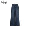 Eifini Women's Straight Loose Wide-Leg Denim Jeans