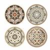 4Pcs Boho Style Pot Holders Round Heat Insulating Trivets Heat Resistant Mats  Dining Table