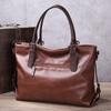 Luxe Handtas Dames Tote Bag Vintage Gewaxt Leer Schoudertas voor Werk Reizen Herfst Winter Nieuwe Mode Portemonnee