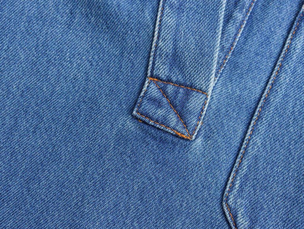 2024 Sommer Damen Gewaschenes Blaues Denim Lockeres Hemd und Jeans Set
