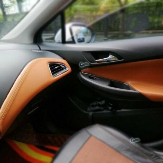 2/3*Door Armrest/Center Dashboard Panel Leather Cover For 16-18 Chevrolet Cruze
