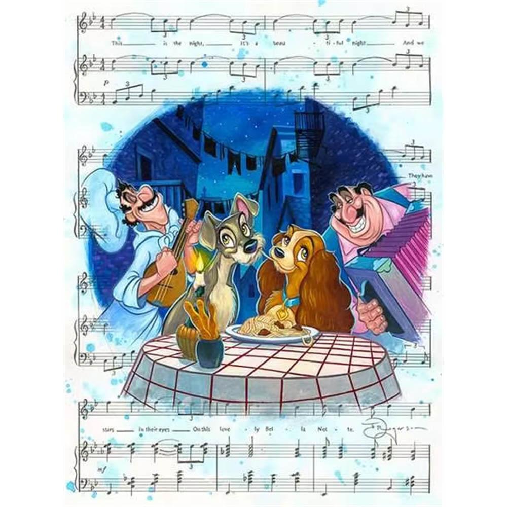 Disney Classic Princess Collection Q Version 5D Diamond Painting Full of Diamonds DIY Handmade Diamond Painting Cartoon Decorative Painting Kit