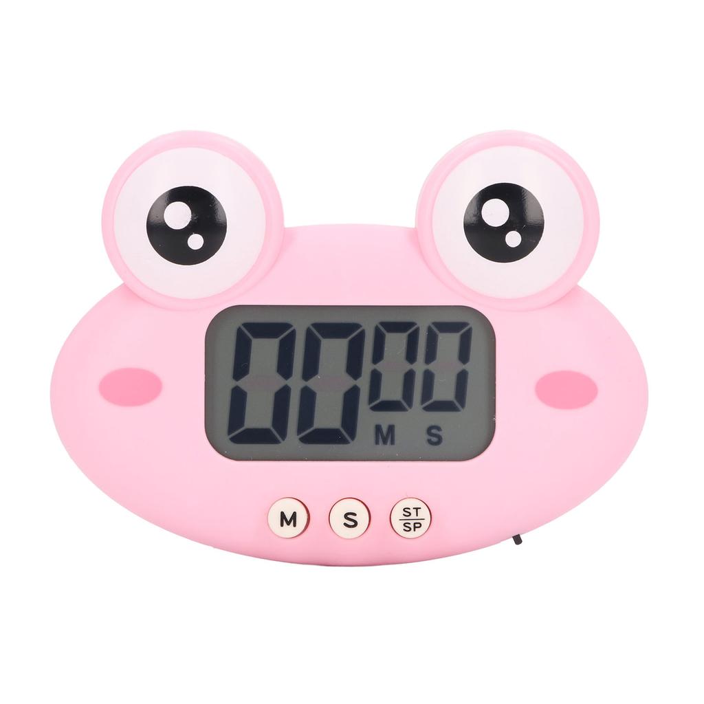 Cartoon Digital Timer ABS Portable Lightweight Simple To Use Cute Cartoon Timer for Kitchen Cooking