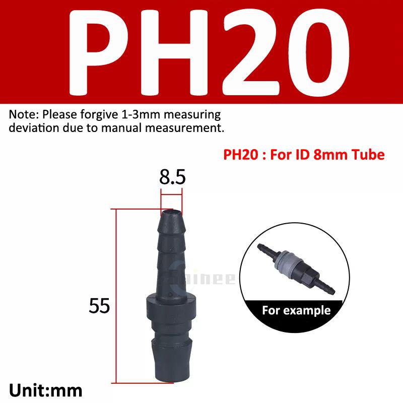 

1Pcs Plastic Steel Self locking C type Pneumatic Quick plug Connector PP SP PH SH 20 30 40 Air Pump Air Compressor SMV SMY 1/4