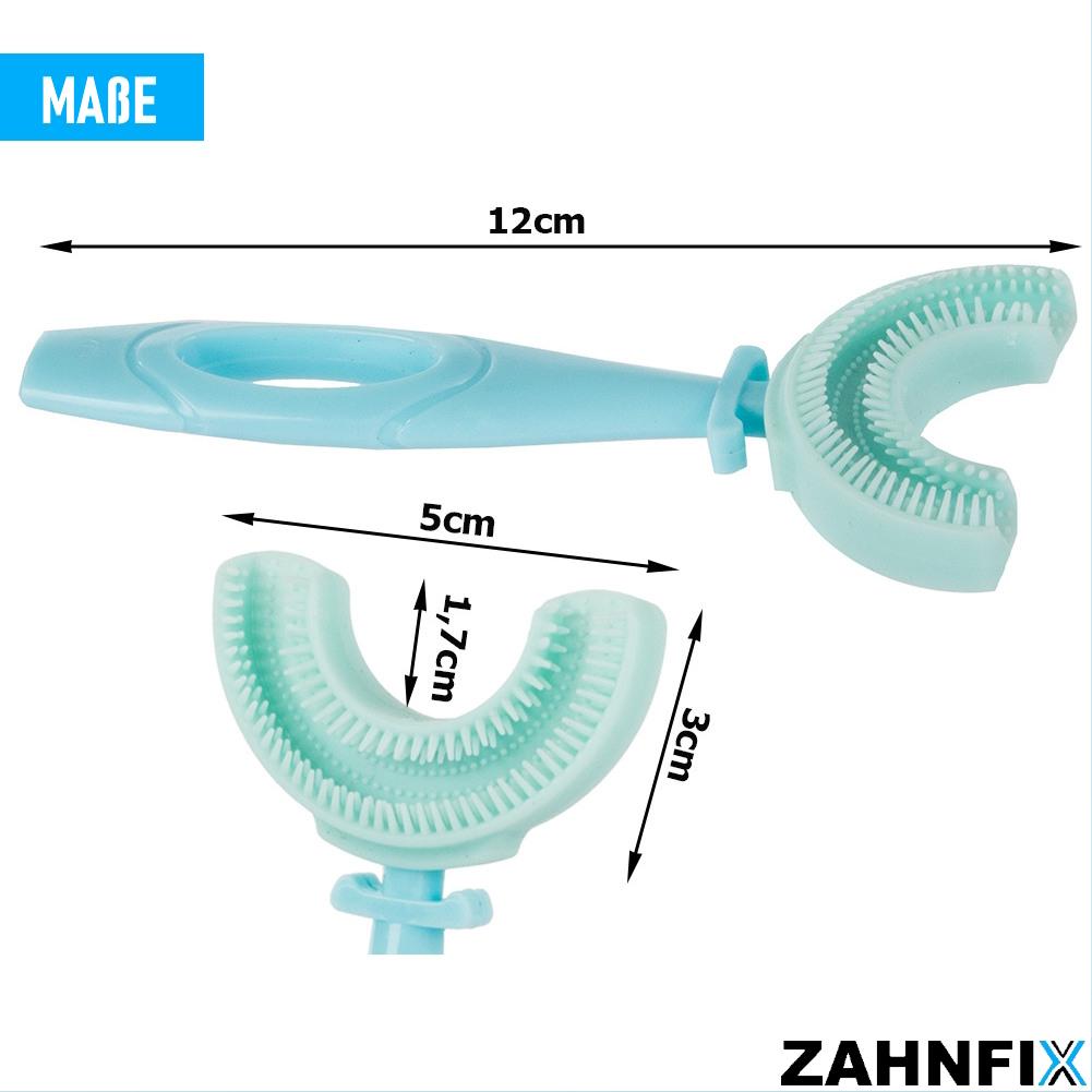 ZAHNFIX Children's Toothbrush Baby Children U-shaped Silicone Toothbrush 360° Cleaning