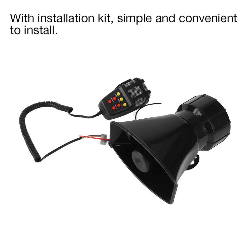 7 Sounds Loud Car Audio Speaker Universal Auto Loudspeaker Horn Siren