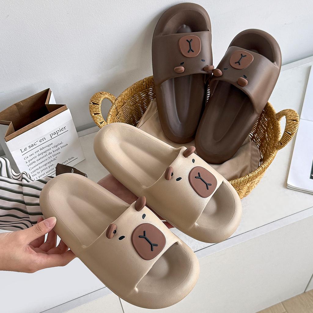Cute slippers new summer indoor home bathroom non-slip deodorant eva thick bottom sandals outside wear