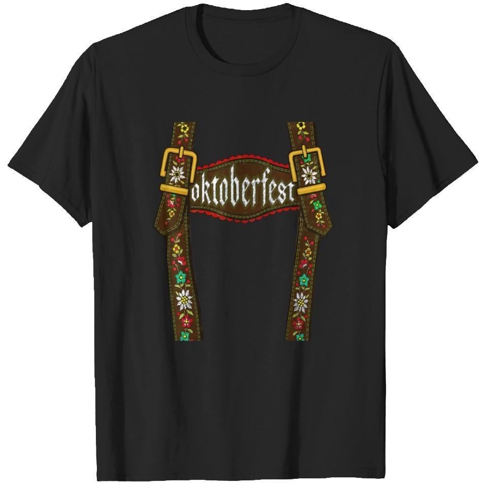 Oktoberfest T-Shirt Lederhosen Costume Beer Festival Bavarian Party Tee S