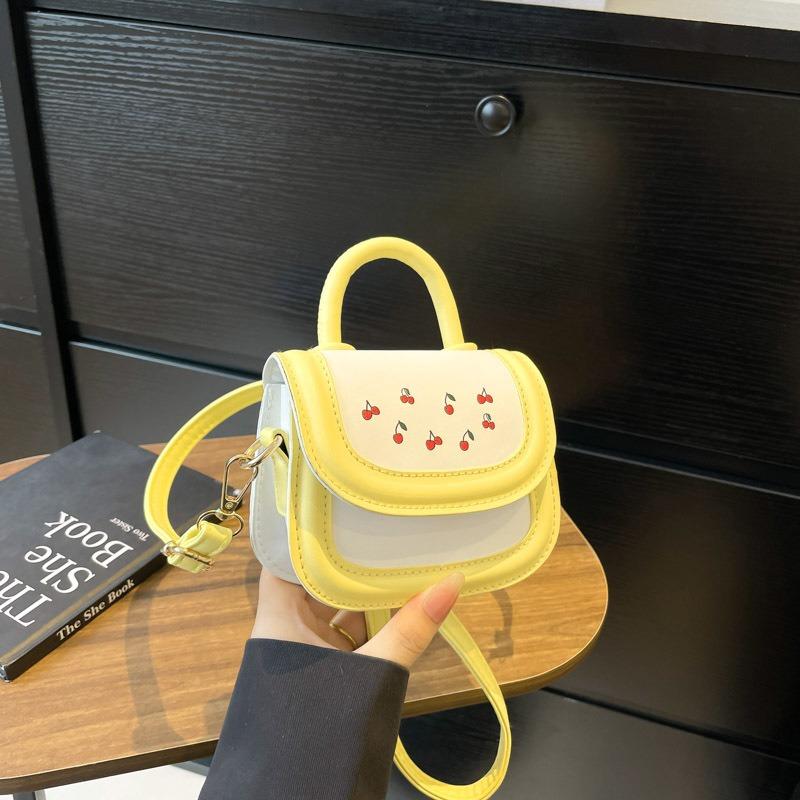 Sweet wind portable small square bag women's bag summer new contrasting color mini shoulder bag trendy versatile messenger bag