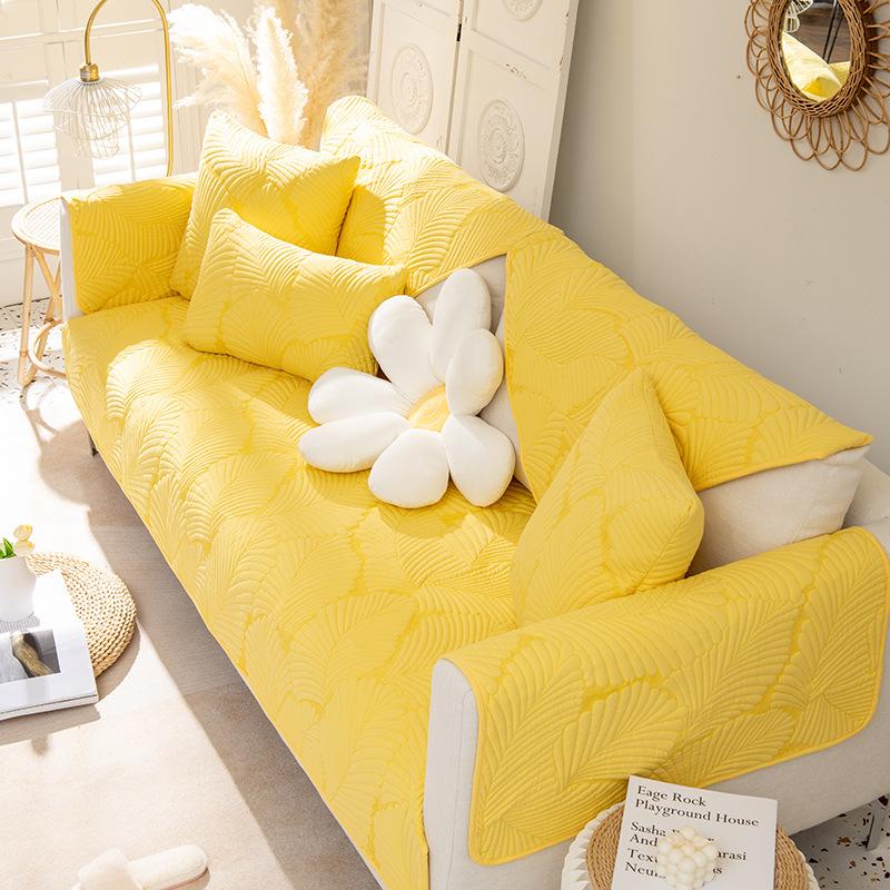 Jacquard Sofa Cover Four Seasons Available Non-slip Living Room Sofa Backrest Armrest Towel Universal Furniture Protective Cover