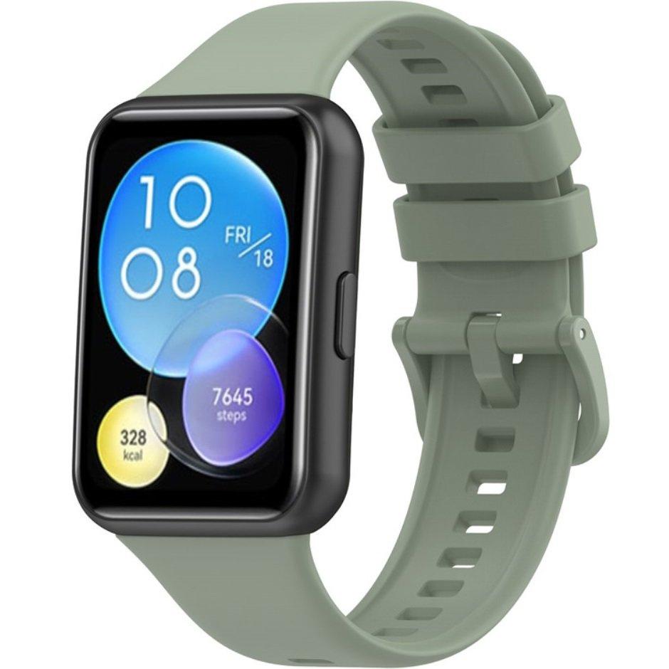 Silicone Strap for Huawei Watch Fit 2, Light Green