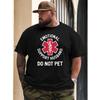 European Sizes Men's Plus Size Graphic T-Shirt , Breathable & Loose Fit for Spring/Summer, Everyday Tshirt | Relaxed Fit Shirt | Comfortable Clothing