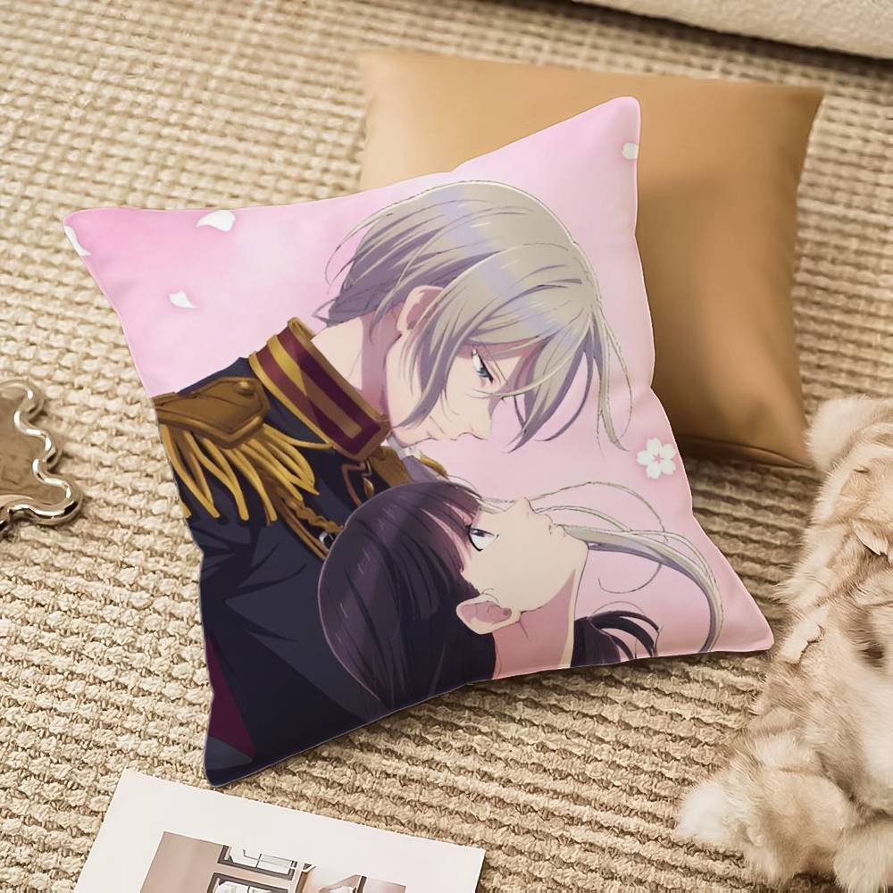 

Anime Kwaii My HHappy Marriage Pillow Case Antidustmite Invisible Zipper Sofa Bed 30x30 cm