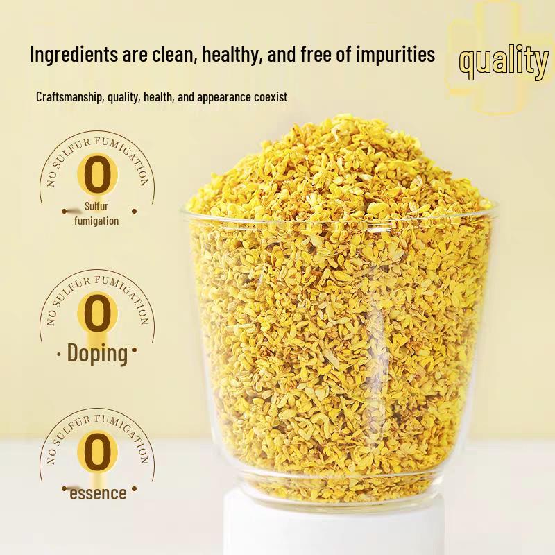 Osmanthus Tea Bags: Edible, Dried, Sulfur-Free, Individually Packaged for Brewing