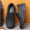 British Style Men'S Business Leather Shoes Casual Non-Slip Large Size Elegant Middle-Aged And Elderly Black Leather Shoes For Me