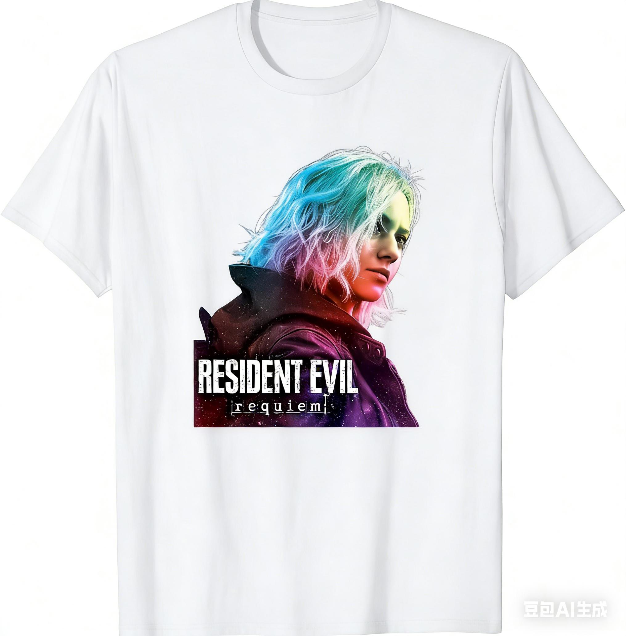 

Resident Evil Requiem 2026 Summer Men s Tshirt Grace Ashcroft graphics Shortsleeved unisex Loose Sports Y2K fashion shirt Top M