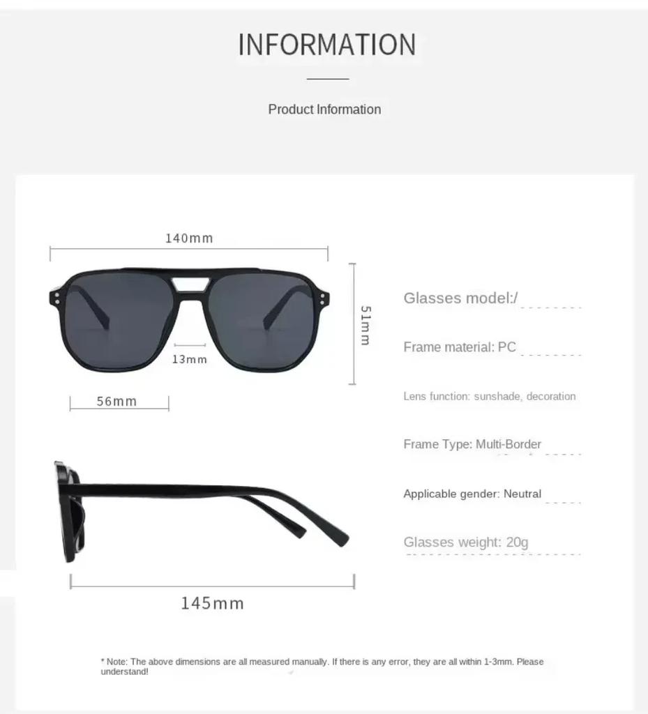 Women Vintage Square Sunglasses Large Frame Anti UV Sunshades Fashion Classic Candy Color Sun Glasses New Trend Eyewear