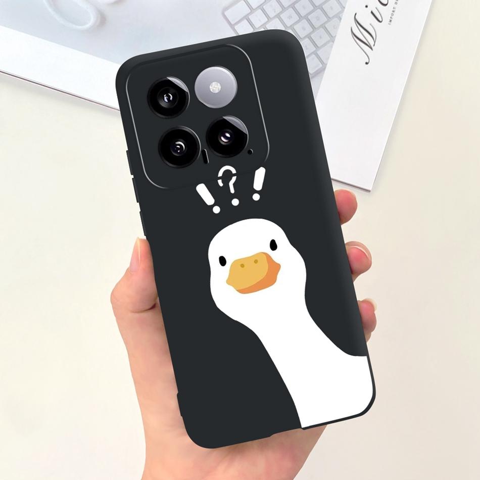 For Xiaomi 14 Phone Case Xiaomi Mi 14 5G Mi14 2024 Cute Cat Cartoon Jelly Silicon Soft Protective Back Cover
