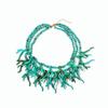 Exaggerated Beaded Coral Necklace Multi-Layer Bohemia Coralal Pendant Necklace Jewelry Colorful Ocean Style Beach Choker