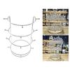 Stylish Crown Storage Stand Detachable Four Tiers Display Shelf for Exhibitions Elegant Crystal Hairband Support Holder