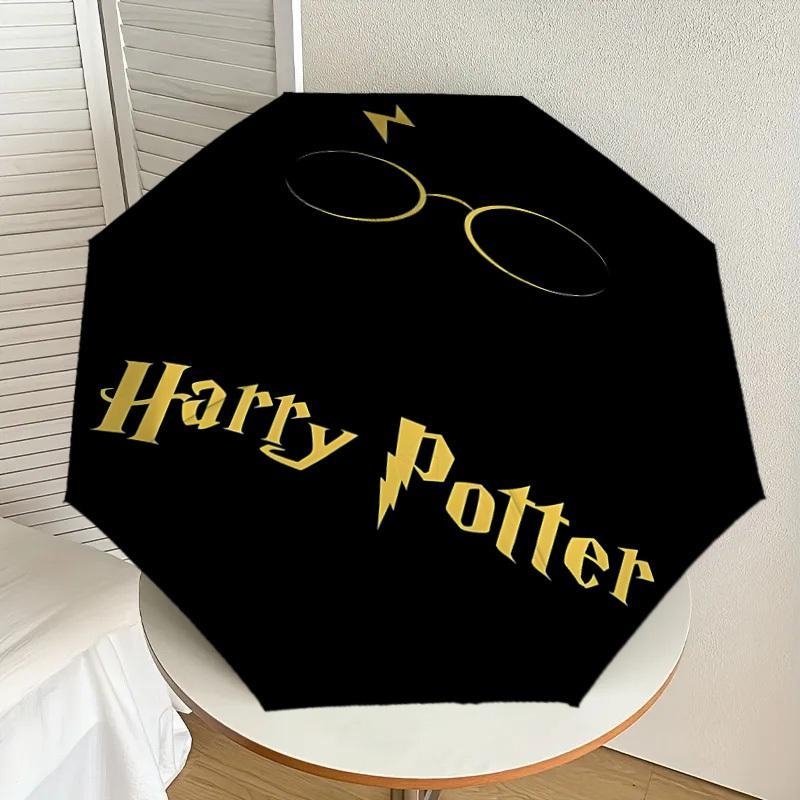 1PC Harry Potter Umbrella-8-Rib Reinforced, Automatic Open, Lightweight & Durable, Cute Fashion Accessory for Outdoor, D2647