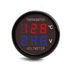 DiyStudio Digital Voltmeter Thermometer LED 2in1 Car 12V/24V Car Battery
