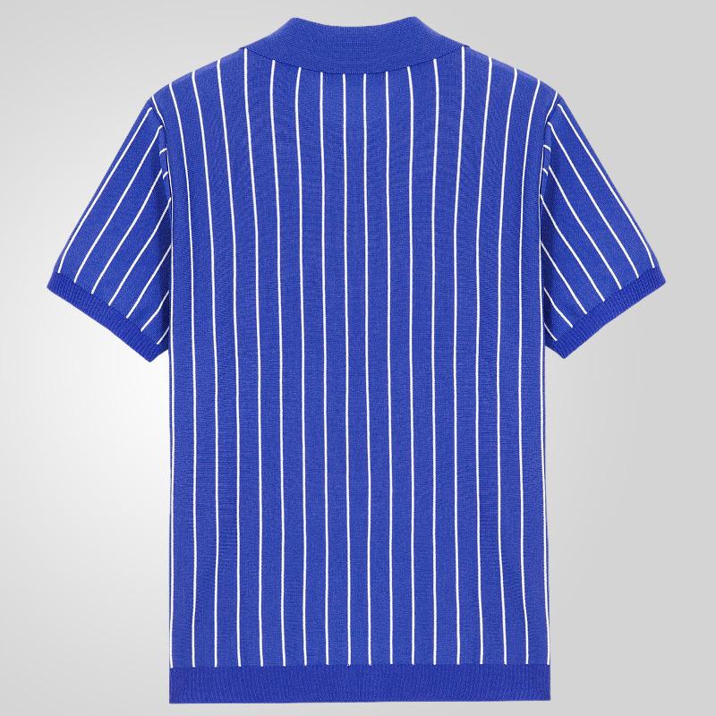 New Men'S Polo Shirt Made Of Pure Cotton With Dropped Shoulders High-Quality Loose Fit For Fitness Versatile For Daily Exercise Short Sleeved Casual