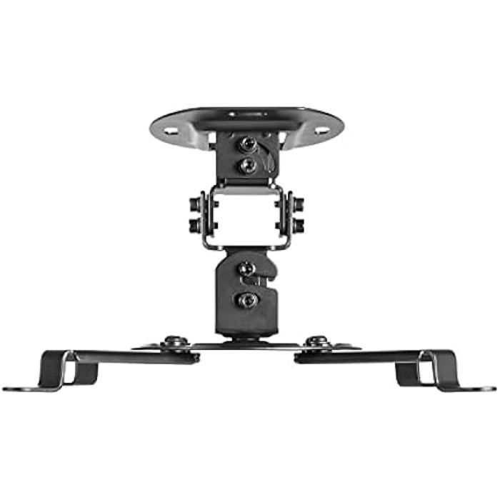 AISENS - CP03TSR-127 - Support Universel Éco-pivotant, Inclus De Plafond Pour PROJECTEUR 13.5KG, Noir