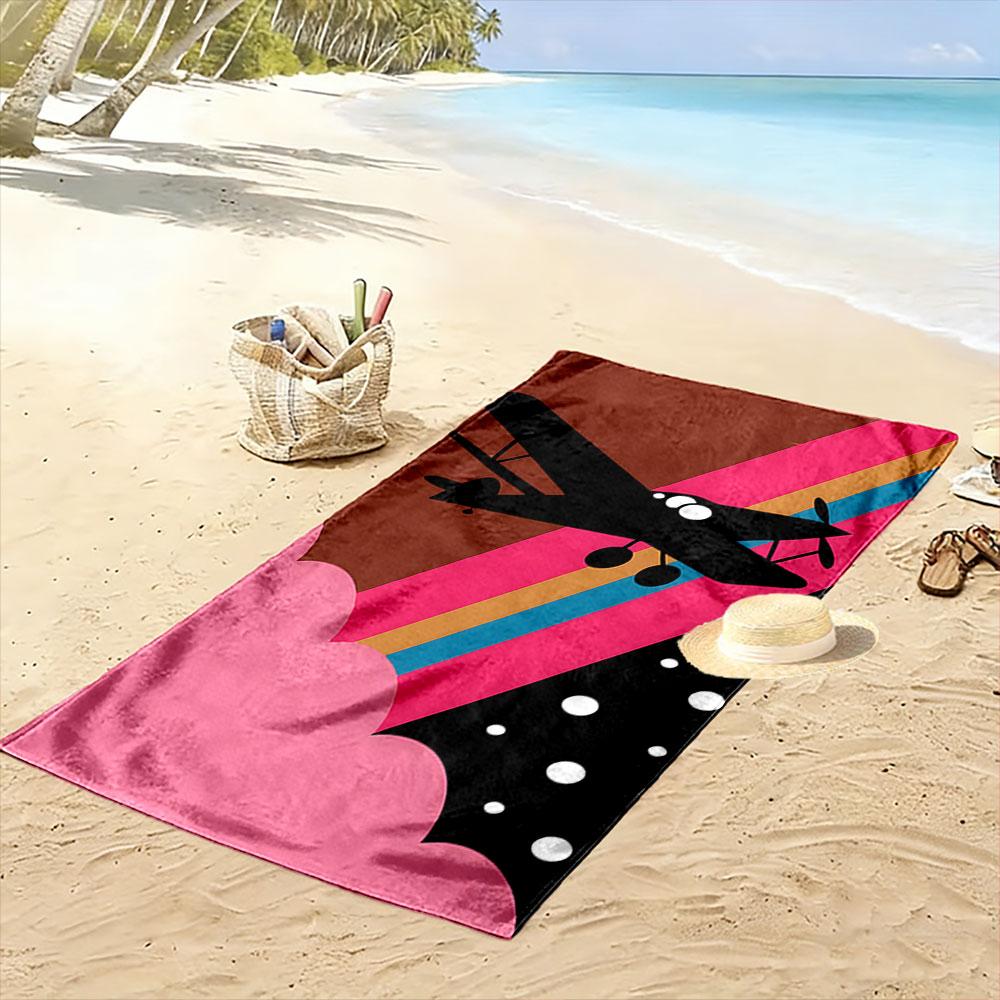 Soaring through vibrant skies Print beach towel, quick drying, suitable for travel, outdoor sports, jogging, the beach and swimming, gift