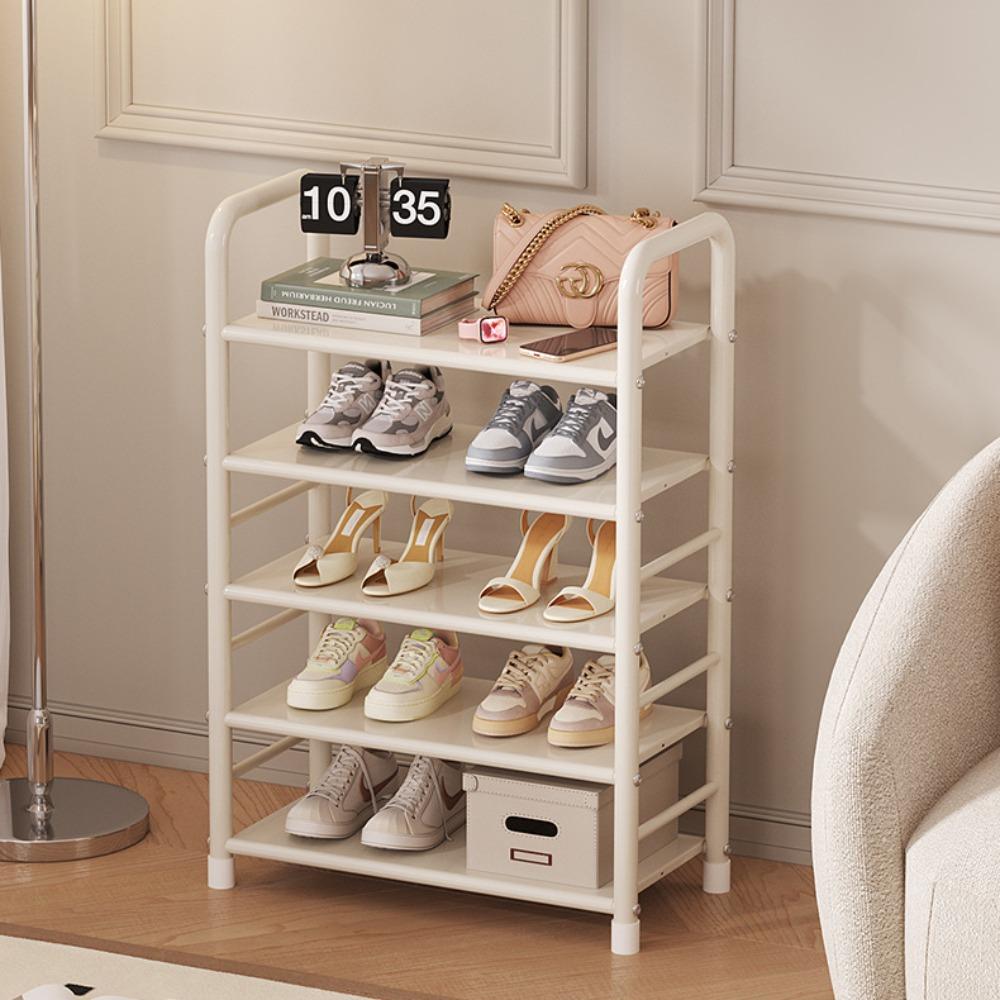 Simple Storage Shoe Rack Doorstep Household Dormitory Iron Multi-functional Shoe Cabinet Integrated Economical Popular New Racks