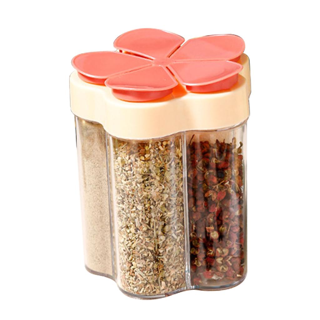 Contenitori per Spezie da Viaggio 5 in 1 Ermetici Contenitori per Condimenti da Viaggio Scatola Portatile per Condimenti da Campeggio per Barbecue Picnic