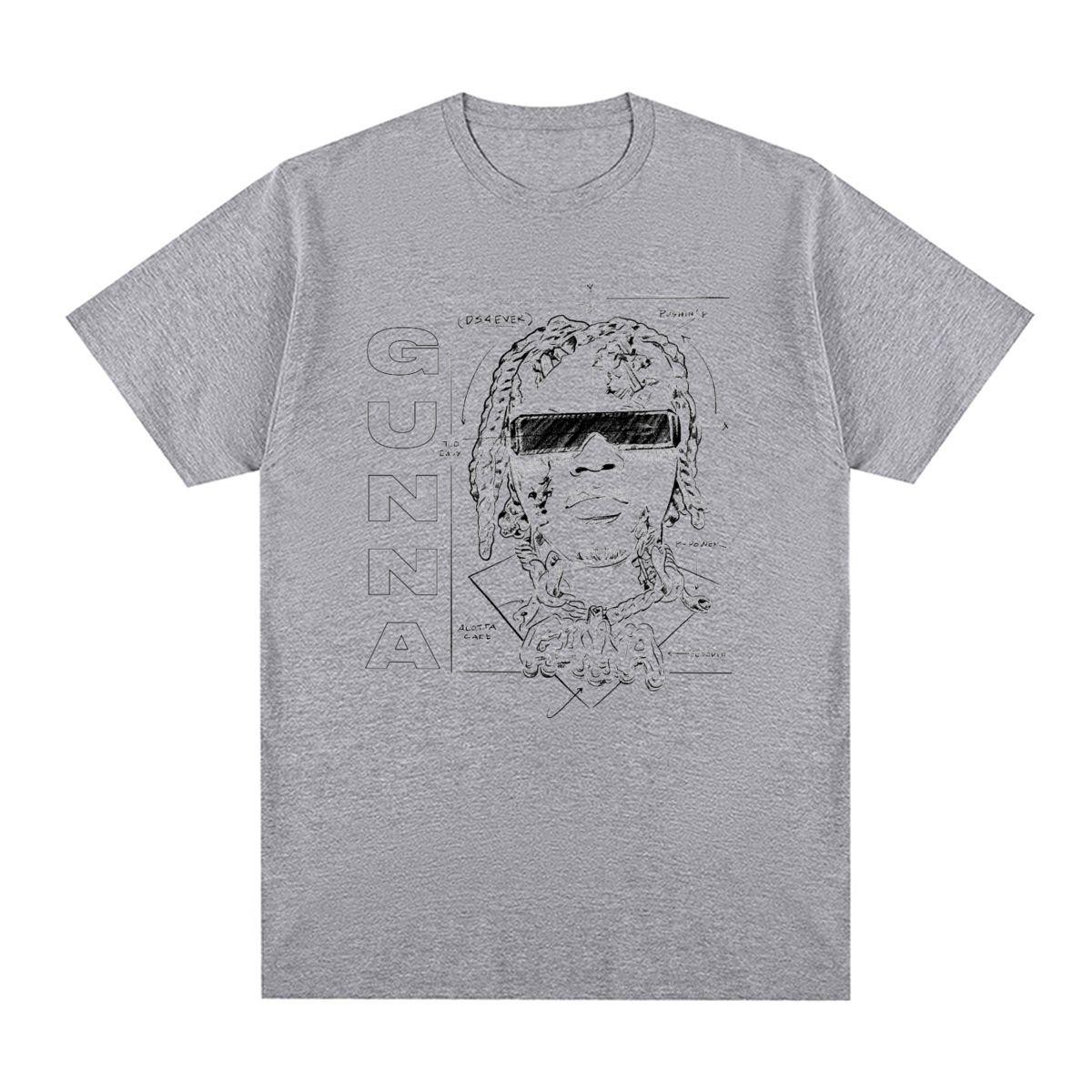 

Lil Baby Gunna Rapper Hip Hop Vintage Tshirt Cotton Unisex T shirt New Tee Tshirt Womens Tops S