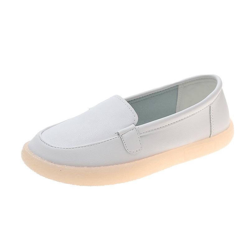 

Белые туфли медсестры женские туфли с отверстиями мягкая подошва дышащие дезодорирующие на плоской подошве с низким каблуком медицинские полые одинарные туфли удобные и дышащие 40