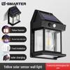 Zweireihige Solar-LED-Straßenleuchte für den Außenbereich mit Bewegungsmelder