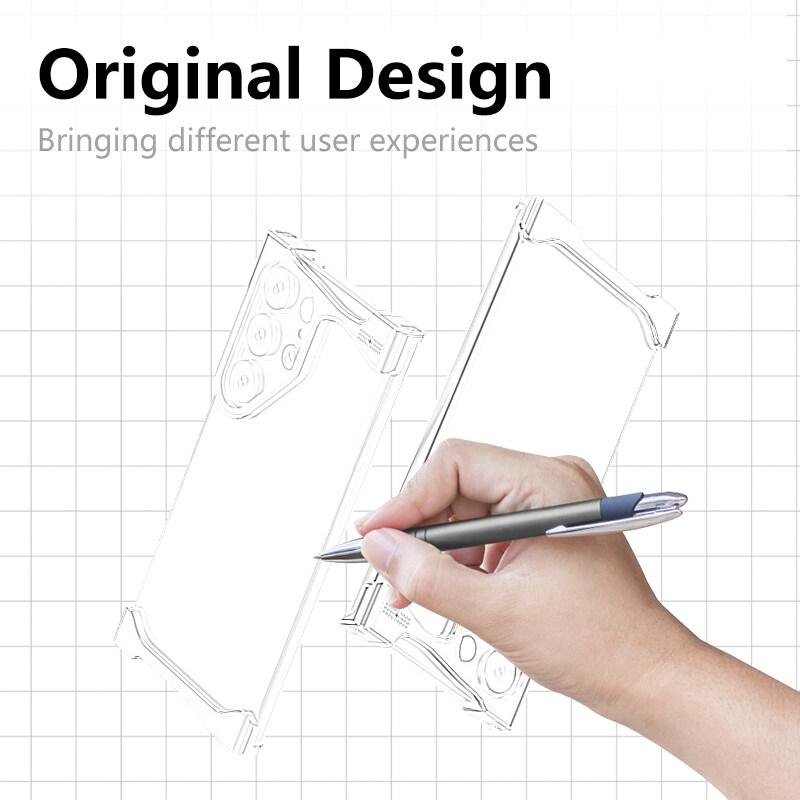 Luxury Irregular Aluminum Alloy Shockproof Case for Samsung Galaxy S25 S24 S23 S22 Ultra Plus S24+ S23+ Bumper with Aromatherapy Design