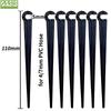 50-200PCS Durable 1/4'' C-type Hook Fixed Stem Support Holder Stakes for 4/7mm Hose Flowerpot Drip Irrigation Fitting Greenhouse