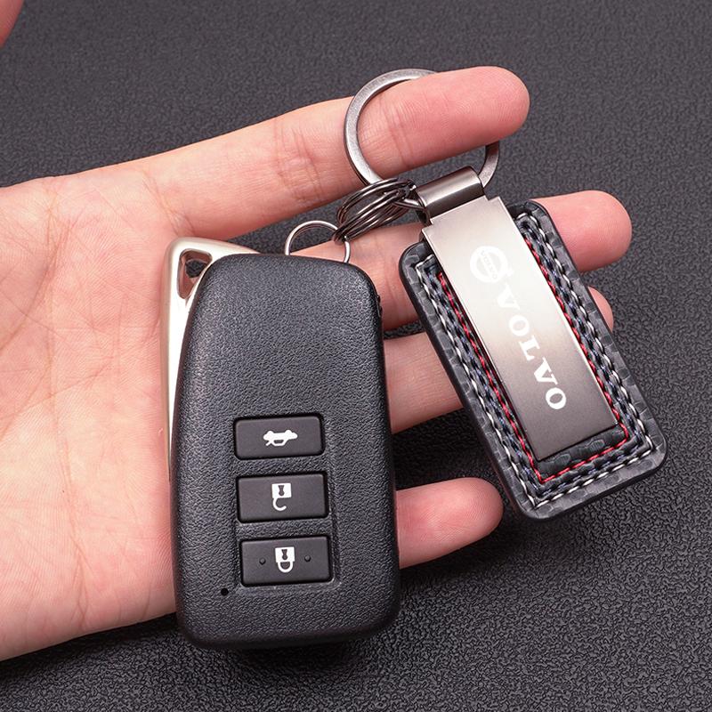 Luxusní kovové auto znak Klíčenky Klíčenky Pro Volvo EX30 XC60 XC40 V60 V40 XC90 XC70 V50 S60 V70 S90 AWD S80 C40 V90 EX90 EM90