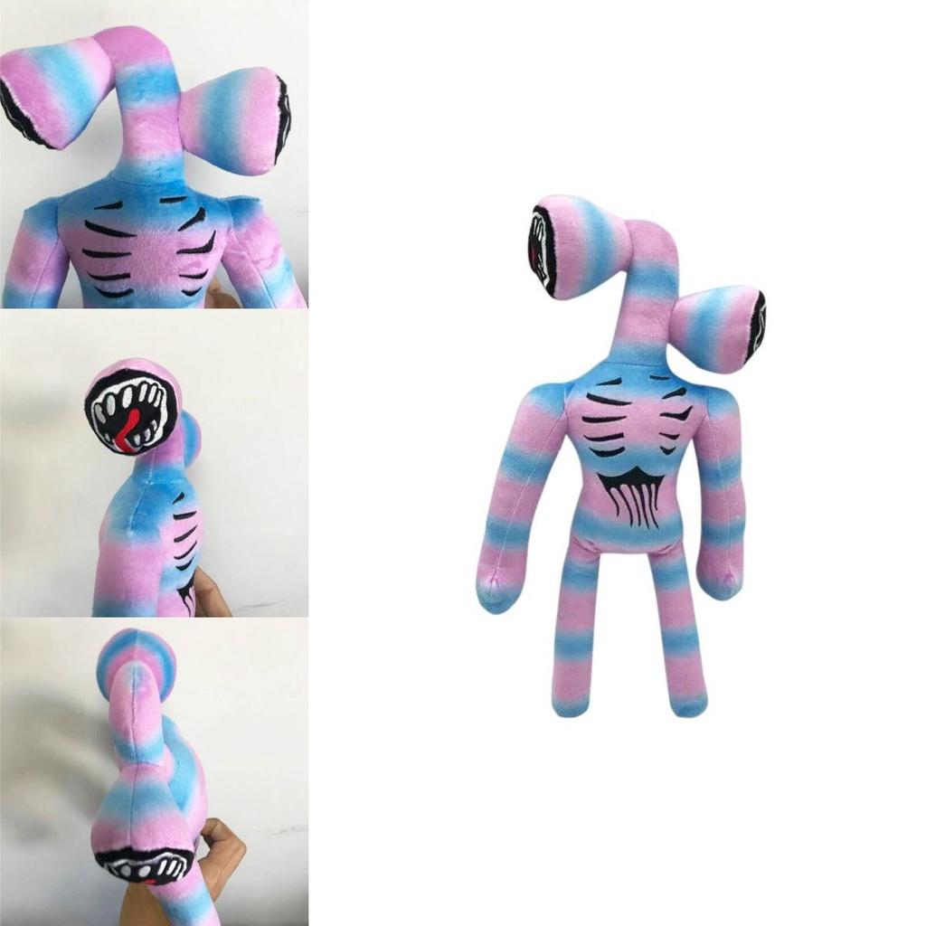 Soft 37cm Cartoon Rainbow Siren Head Plush Toy Perfect For Children Unique Horror Gift
