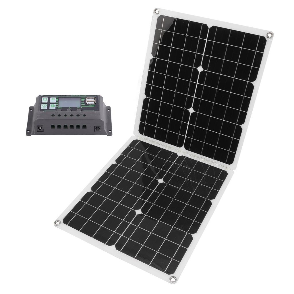 50W 2A Solar Panels Polysilicon Folding Solar Panels Portable Camping Travel High Conversion