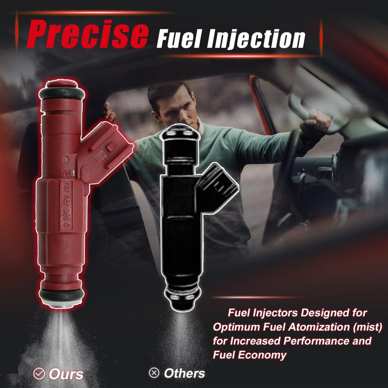 6 Stück Kraftstoffeinspritzdüsen für Jeep Wrangler Dodge 4.0L 1999-2004 822-11170 0280156161